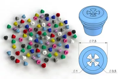 Plugs Refill Bleu 8pcs