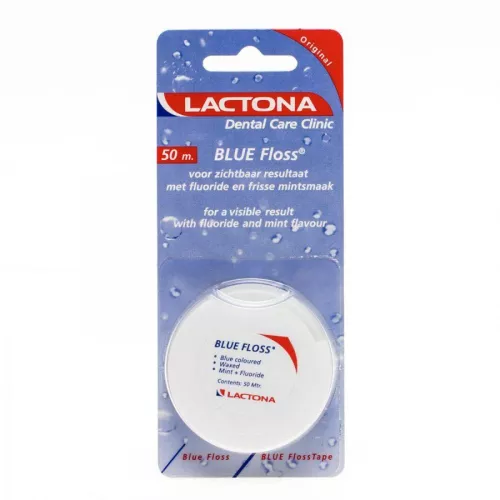 Lactona Blue Floss Waxed 50Mtr 12pcs